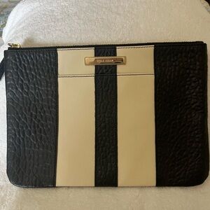 Cole Haan Two-Tone Black and Cream Pouch